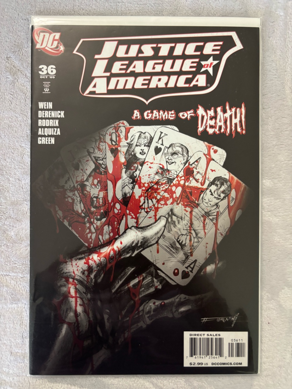 Justice League America #36 DC Comics 2009 - Batman Arkham Asylum Ad Cover